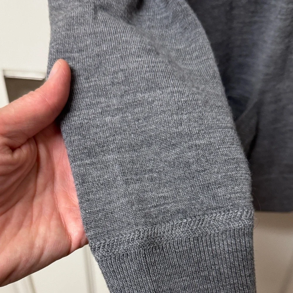 Lacoste Gray Knit Sweater - Picture 6 of 9